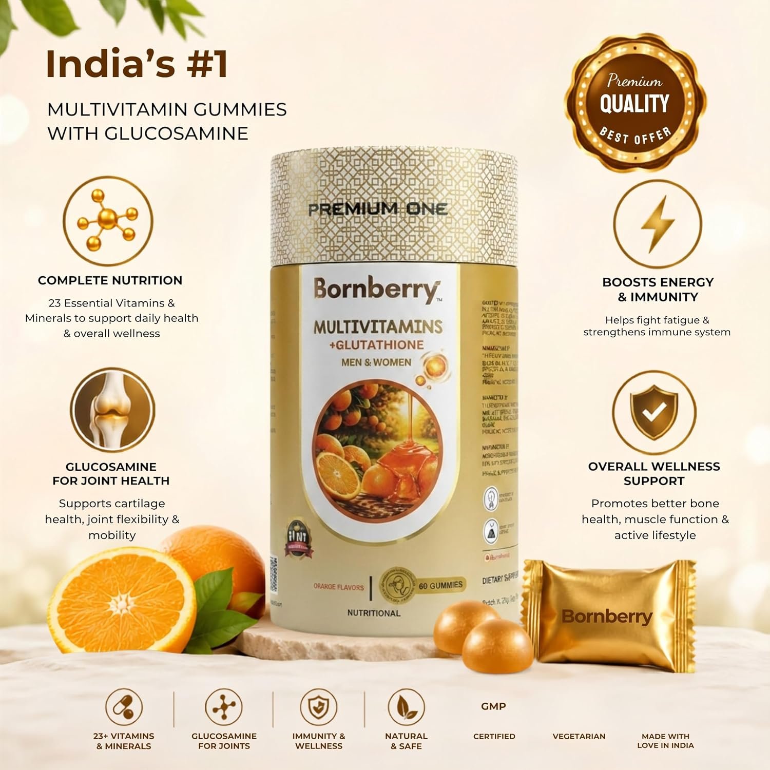Bornberry Multivitamins + Glutathione